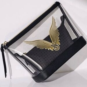 Victoria's Secret Fashion Show 2025 Cosmetic Case Set 2 Piece Makeup Bag Black